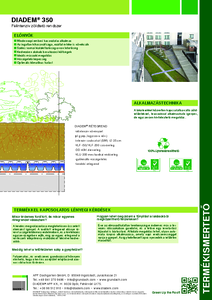 Diadem® 350 félintenzív zöldtető rendszer - általános termékismertető