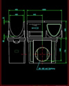 Multiline V400 akna elem komplett <br> (nézetek) - CAD fájl