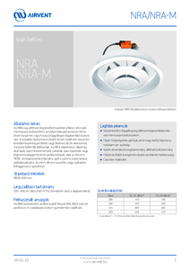 Airvent NRA/NRA-M ipari befúvóelem - részletes termékismertető