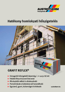 Austrotherm GRAFIT REFLEX® homlokzati hőszigetelő lemez - általános termékismertető
