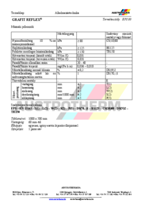 Austrotherm GRAFIT REFLEX® homlokzati hőszigetelő lemez - műszaki adatlap