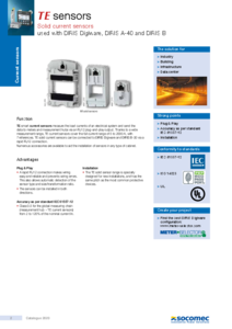 Digiware TE árammérő szenzor - részletes termékismertető