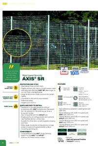 DIRICKX AXIS® SR táblás kerítésrendszer - részletes termékismertető