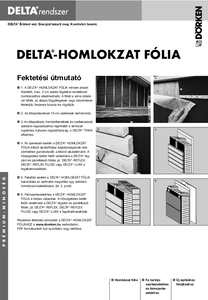 DELTA-FASSADE homlokzat fólia - alkalmazástechnikai útmutató