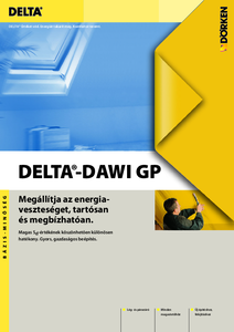DELTA-DAWI GP lég- és párafékező fólia - általános termékismertető