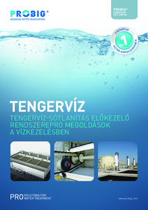 PROBIG tengervíz sótlanítás - részletes termékismertető