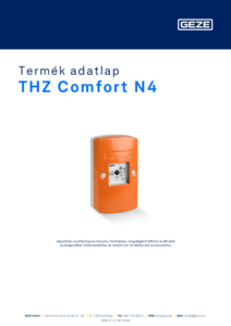 GEZE THZ Comfort kompakt RWA vezérlőközpont - részletes termékismertető