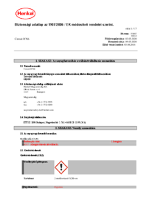 Ceresit R 766 multifunkciós alapozó koncentrátum - biztonsági adatlap