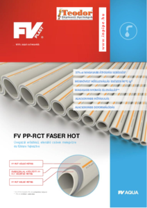 FV PP-RCT Faser Hot<br>Üvegszál erősítésű csövek melegvízre 
és fűtésre. - részletes termékismertető
