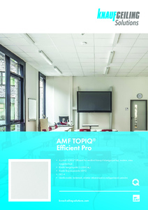 TOPIQ Efficient Pro hangelnyelő lap - műszaki adatlap