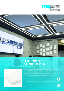 TOPIQ Sonic element hangelnyelő lap - műszaki adatlap