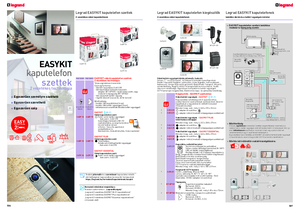 Legrand 2 vezetékes kaputelefon szettek – EASYKIT <br>(katalógus 506-507. oldal) - részletes termékismertető