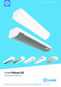 Lindab Plafond XD szabadon szerelt klímagerenda - részletes termékismertető