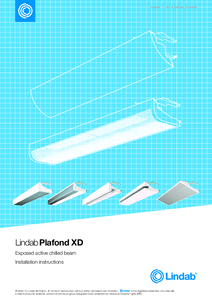 Lindab Plafond XD szabadon szerelt klímagerenda - szerelési útmutató