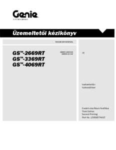 Genie GS 2669RT dízel ollós szerelő munkaállvány - részletes termékismertető