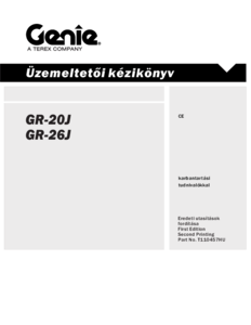 Genie GR 26 J oszlopos munkaállvány - részletes termékismertető