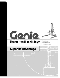 Genie SLA 25 kézi mozgatású teheremelő - részletes termékismertető