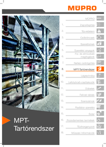 MÜPRO MPT tartórendszer - részletes termékismertető