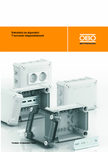 OBO leágazódoboz termoplaszt, T-sorozat  - műszaki adatlap