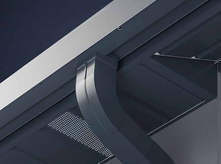 Polmetál NIAGARA szögletes acél ereszcsatorna-rendszer