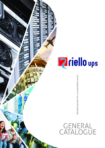 Riello UPS generál katalógus (2018) - részletes termékismertető