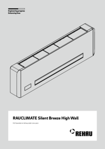 RAUCLIMATE Silent Breeze High Wall fan-coil - szerelési útmutató
