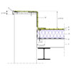 RENOLIT ALKORPLAN A - attika fóliabádog peremmel, csomóponti rajz - CAD fájl
