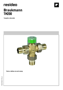 TM200 termosztatikus keverőszelep <br>
(Telepítési útmutató) - részletes termékismertető