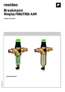 MiniPlus FK06 vízszűrő <br>
(telepítési útmutató) - részletes termékismertető