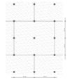 3.1.05.6 Lefelé hűlő födém hőszigetelése / Vakolható kőzetgyapot hőszigetelő lemezzel dűbeles rögzítés kiosztása (Ceilingrock) - CAD fájl