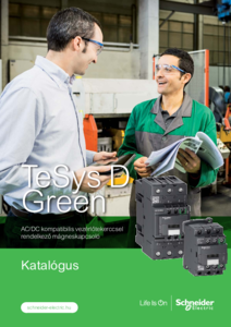 TeSys D Green AC/DC kompatibilis vezérlőtekerccsel rendelkező mágneskapcsoló
<br>(katalógus - SE340)  - részletes termékismertető