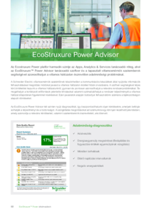 EcoStruxure Power Advisor tanácsadói szoftver <br>
(SE3592019, 50. old) - általános termékismertető