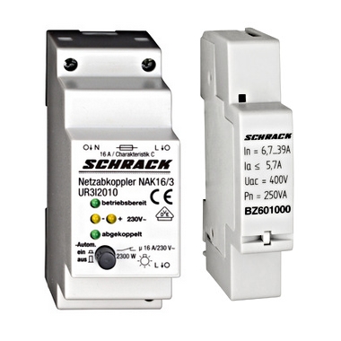 Schrack Technik hálózati leválasztó és terhelésfigyelő relék
