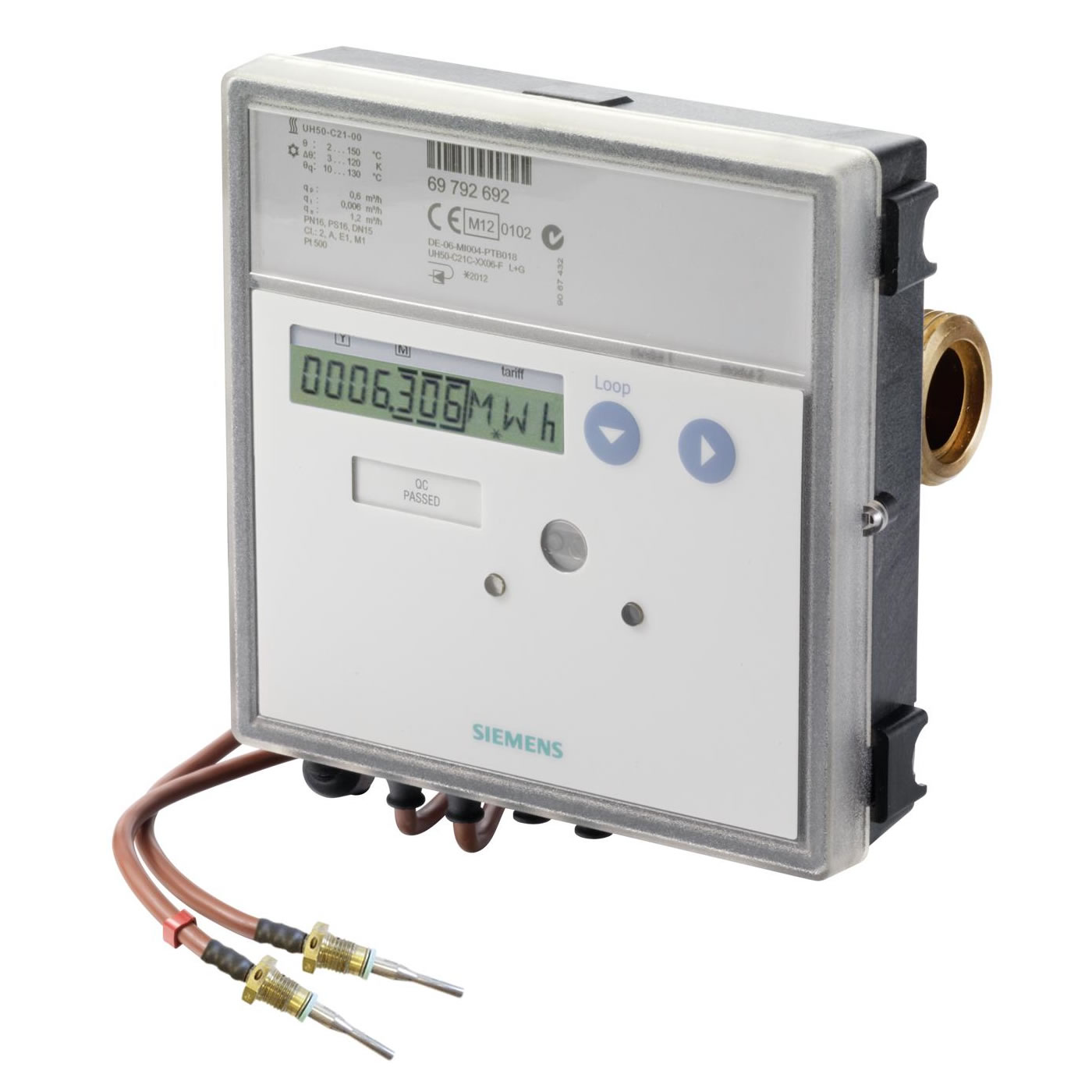 Siemens UH50 típusú ultrahangos hőmennyiségmérők