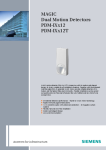 Siemens PDM-IXA12 és PDM-IXA12T - részletes termékismertető