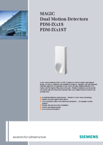 Siemens PDM-IXA18 és PDM-IXA18T - részletes termékismertető