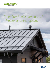 GreenCoat® acéltermékek - Karbantartási útmutató - alkalmazástechnikai útmutató