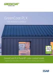 GreenCoat® PLX Pural BT színes festékbevonattal rendelkező acéllemezek - részletes termékismertető