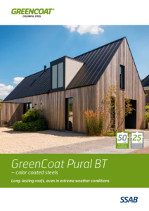 GreenCoat® Pural BT színes festékbevonattal rendelkező acéllemezek - részletes termékismertető