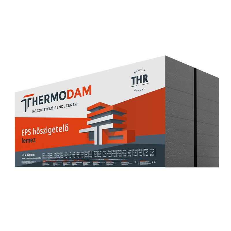 ThermoDam grafit EPS 150 extra lépésálló hőszigetelő lemez
