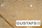 Gustafs perforált fa álmennyezet a washingtoni svéd nagykövetségen