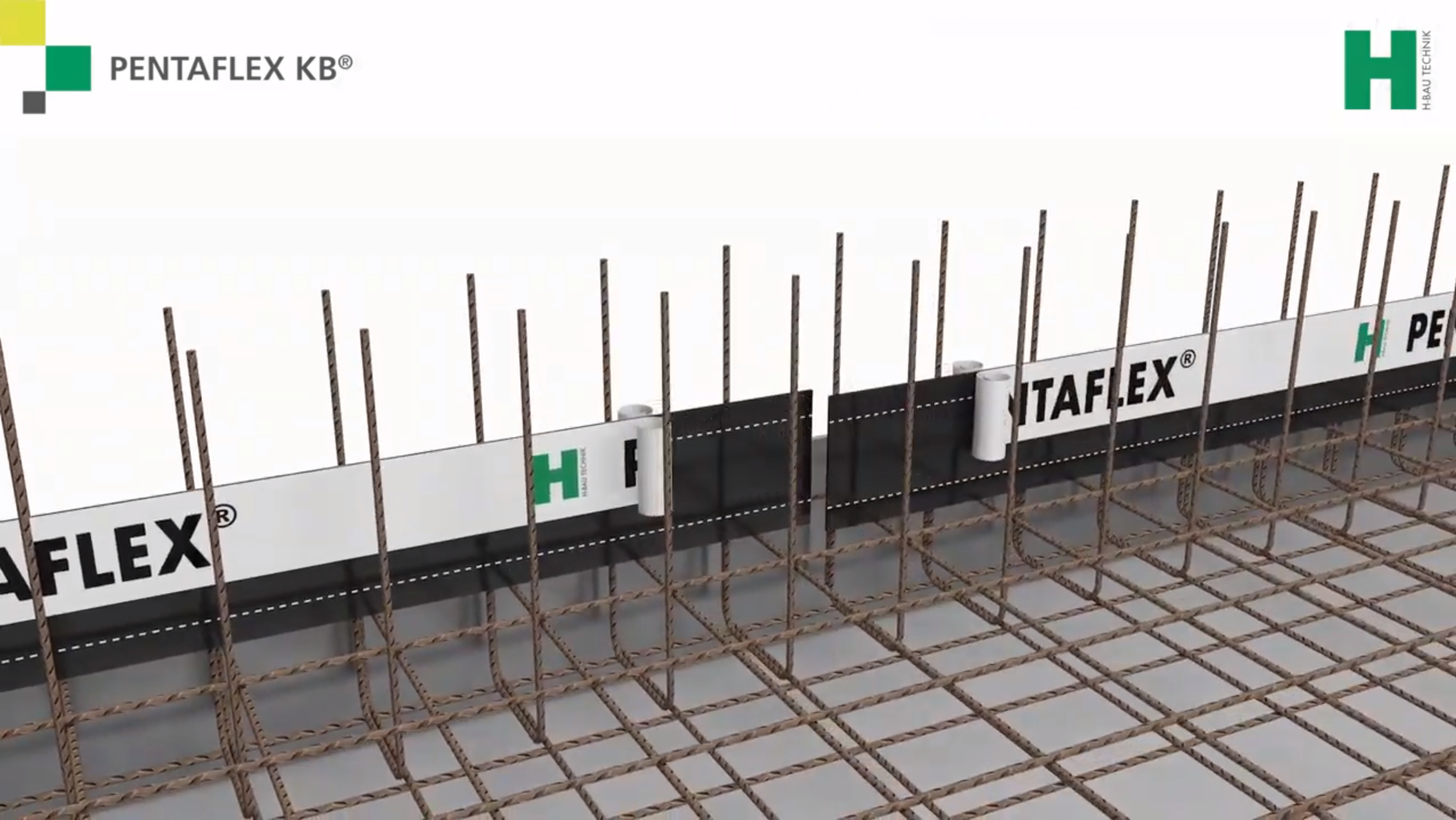 Vízzáró betonszerkezet kialakítása Pentaflex KB munkahézagszalaggal