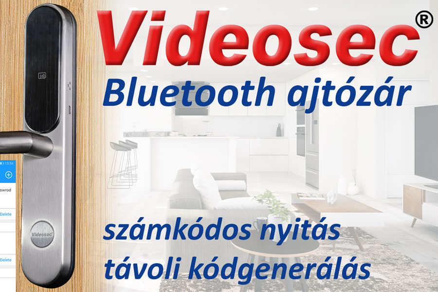 Bluetooth ajtózár számkódos nyítással és távoli kódgenerálási lehetőséggel