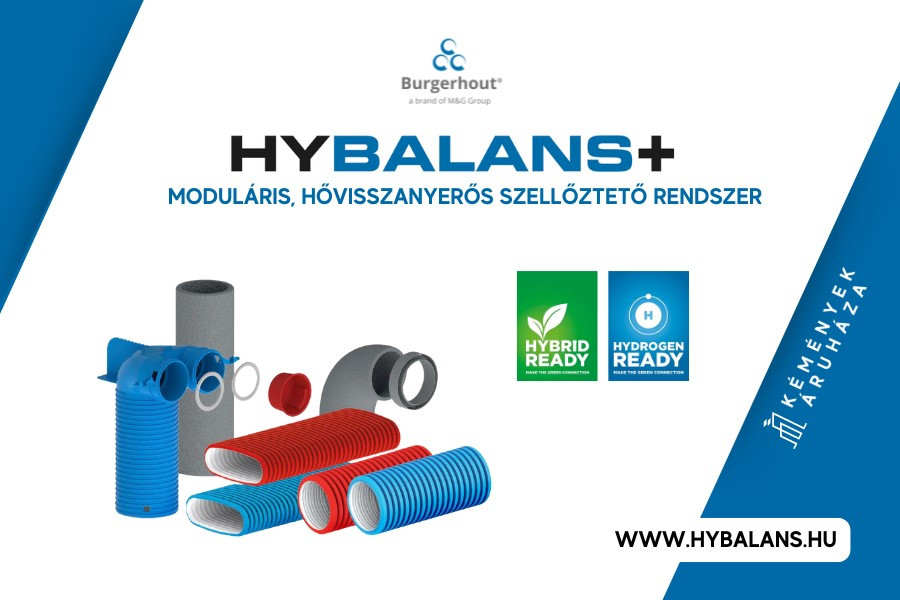 Bemutatkozik a Hybalans+ moduláris hővisszanyerős szellőztető rendszer