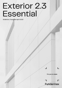 Fundermax Exterior 2.3 Essential kollekció (német) - általános termékismertető