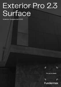Fundermax Exterior Pro 2.3 Surface kollekció (német) - általános termékismertető