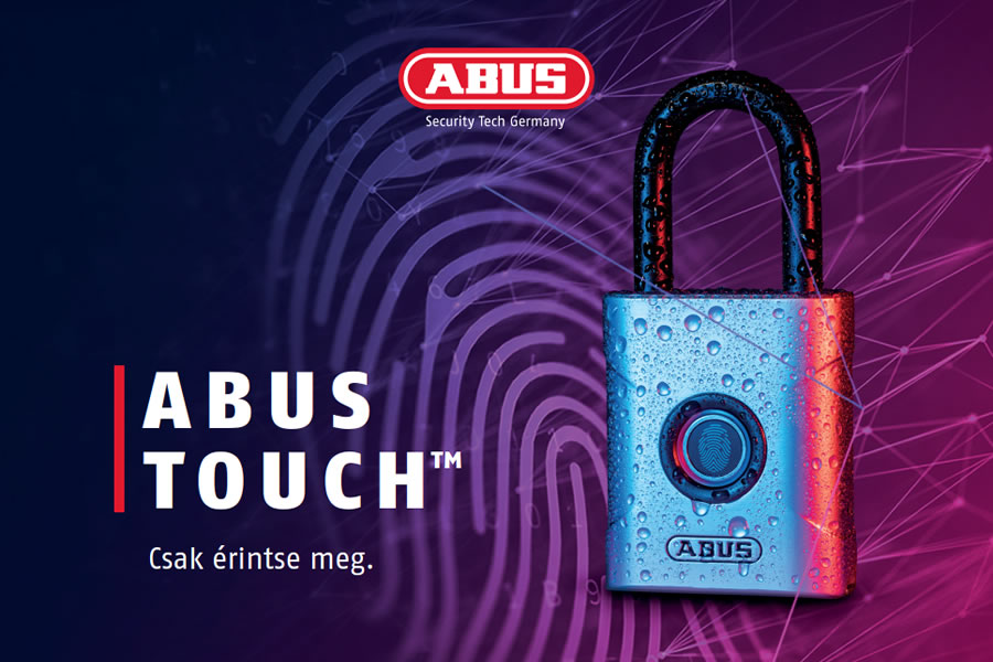 Új ABUS Touch™ 57 ujjlenyomatos lakat