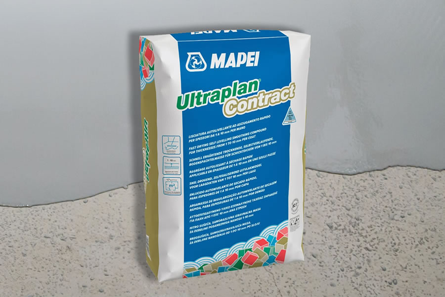 Mapei Ultraplan Contract - önterülő, ultragyors kötésű és száradású aljzatkiegyenlítő