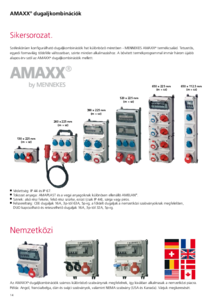 AMAXX® dugaljkombinációk - műszaki adatlap