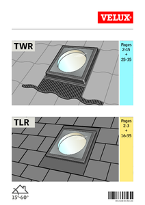 VELUX TWR és TLR fénycsatornák beépítési útmutató - alkalmazástechnikai útmutató